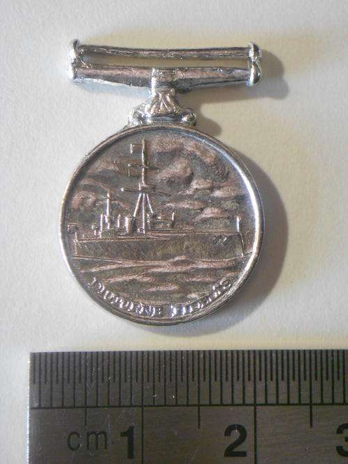 Miniature Royal Naval reserve long service and good conduct medal, REPRODUCTION - as per scan