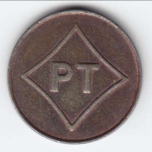 General Post office 20c token,VF price of R525, this one is better, number 442S in Hern's token book