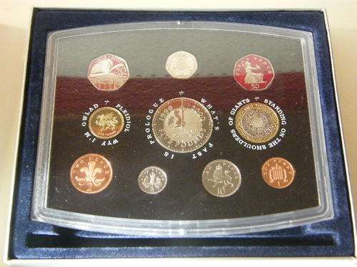2000 United Kingdom Proof set, coins for the new millenium ***@ Crazy R1 Start***