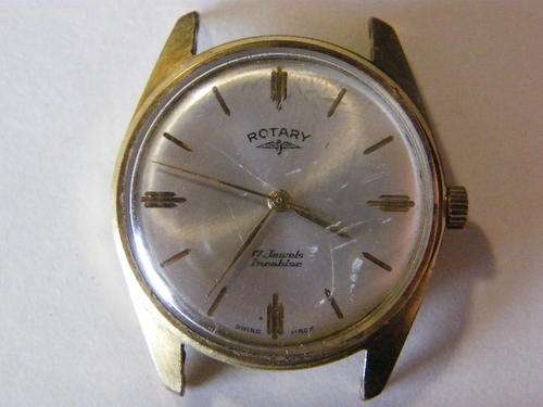 Rotary Incabloc manual wind mens wristwatch, working - as per photo