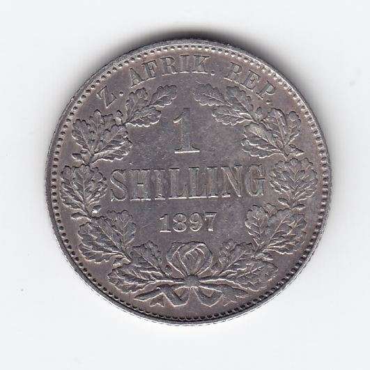 1897 ZAR Kruger shilling - This one did not see much use