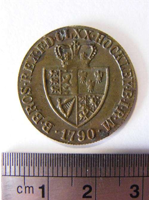 Old British gambling token dated 1790, in excellent condition CRAZY R1 AUCTION