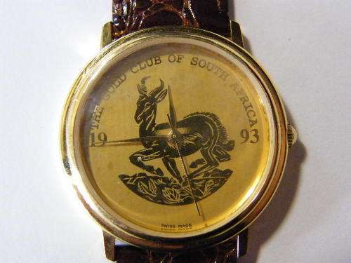 Aquastar Swiss watch as issued by the gold club of South Africa 1993, unused and working