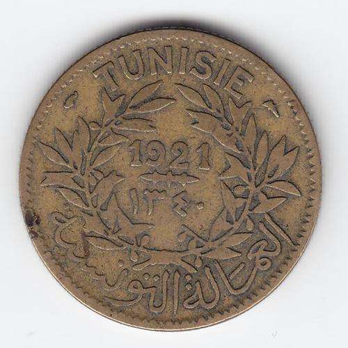 Tunisia 1921 Two Francs - as per photo