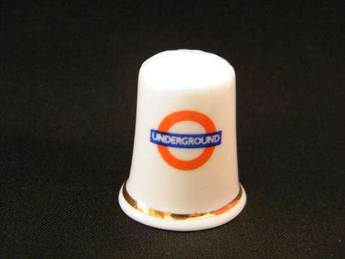 Bone China thimble marked " Underground "
