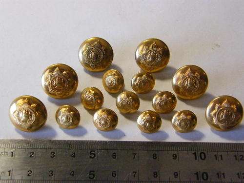 Lot of 15 Police buttons - as per photo