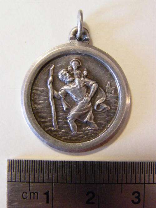 Silver St. Christopher pendant
