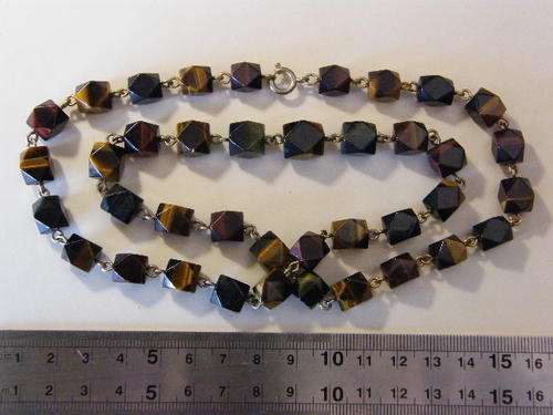 Incredible Tiger's eye necklace, hi class work