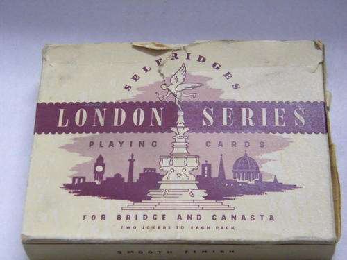 Pack of London Series playing cards in original packaging  - Decmarkdown