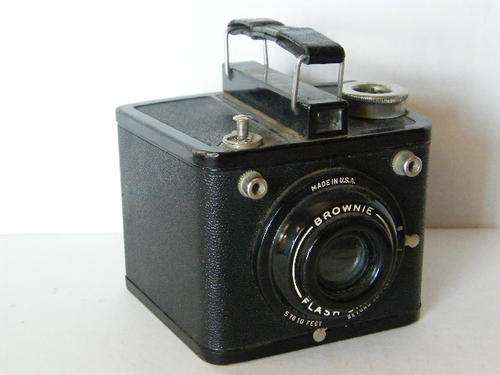 Kodak Brownie Flash Six-20 camera, solid metal design