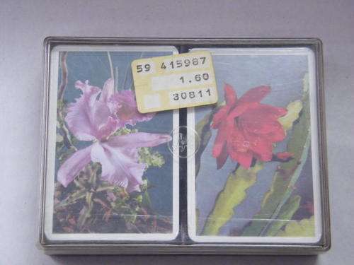 2 Packs of Austrian PIATNIK Playing cards with flowers - Unopened in original wrapping