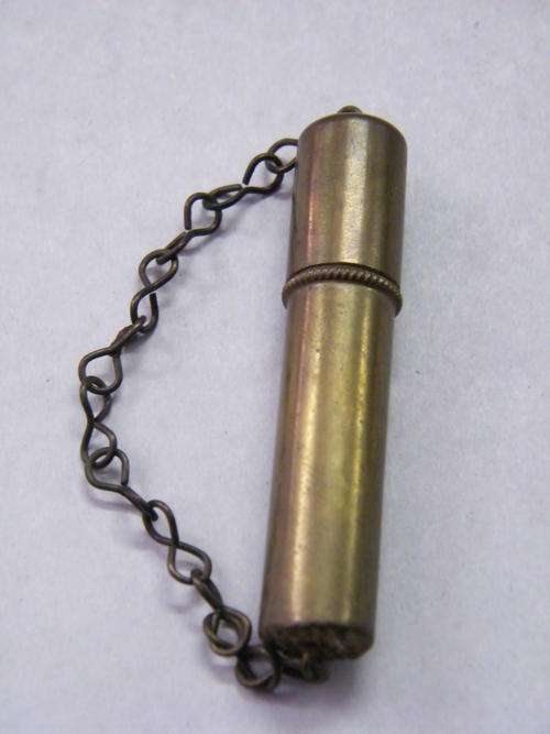 Brass needle holder - vintage