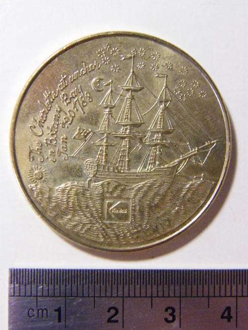 The Charlotte at anchor - Kodak medallion