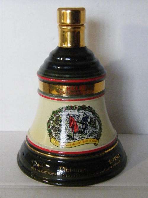 Bells Whisky Christmas 1993 - The Royal and Ancient Sport of Golf Whisky bottle (empty)