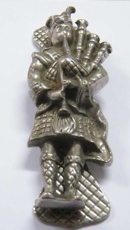 Vintage door knocker with Scotsman playing bagpipes as per photo  - 14cm x 5cm