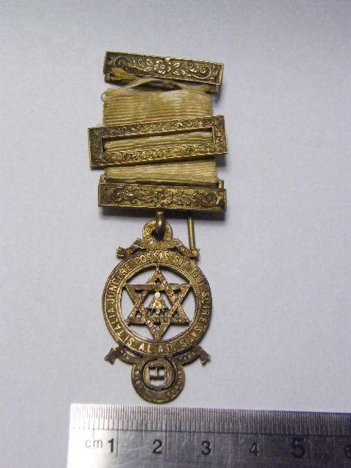 Hallmarked Silver Masonic Medal - as per photo