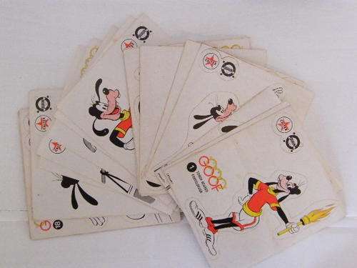 Early 1970's Caltex Boron Walt Disney Goofy Stickers - Full Set, no 1 - 20 - as per photo