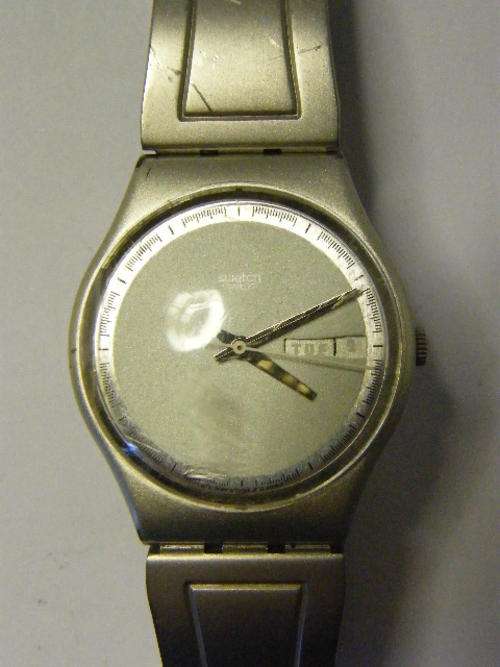 Swatch ARMOUR CLAD Mens Watch - Minor Scratches - Working - ON SALE