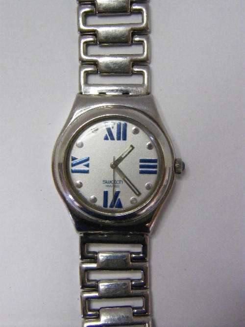 Swatch Irony Ladies Watch with Stainless Steel Strap - Working, needs new battery - as per photo