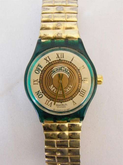 Swatch MARTINGALA Musical Watch - Minor damage to case - Working, needs new battery
