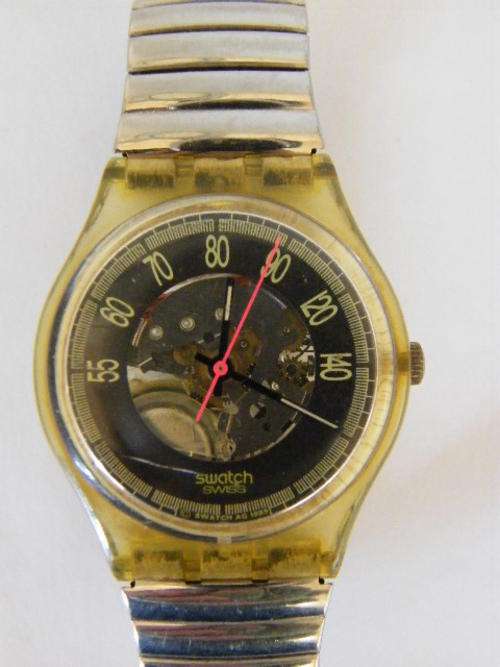 Swatch AG1989 RED LINE Mens Watch - Working - Battery not included - as per photo
