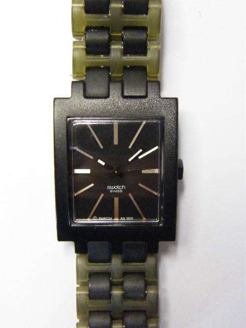 Swatch AG2001 Mens Square Watch - Working Condition - as per photo
