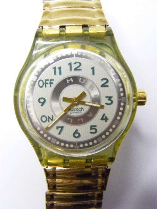 Swatch AG1994 Refrain Musical Watch in Case - Working but needs new battery