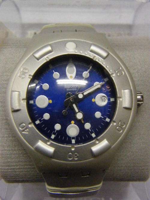 Swatch BACKWASH Scuba Watch - Very Good Working Condition - In Swatch Case