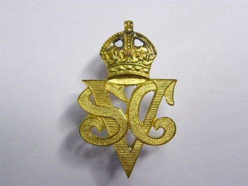 Staff Corps Volunteer Badge - Worn by Officers below Colonel Rank - WW2 - as per photo