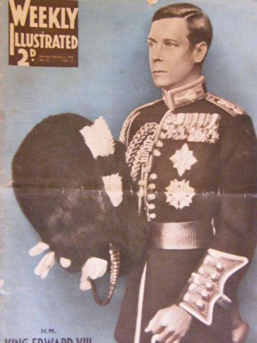 Weekly Illustrated - Souvenir - 1 February 1936 - King Edward VIII - Some damage