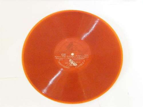 1930's Phonycord Flexible Record - 78rpm - Orange Vinyl - as per photo