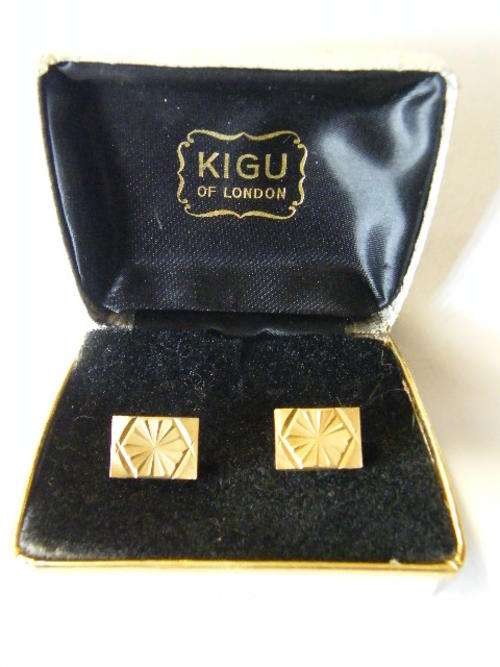 KIGU of London vintage cufflinks set in original box