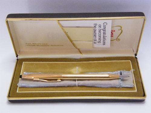 1/20th 14kt Gold Cross Pencil in Original Box - as per photo