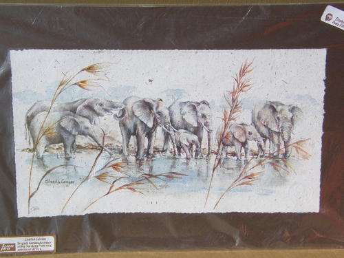 Sheila Cooper Numbered Print no 819/1000 - Printed on Dung Paper ( Scarab ) - as per photo