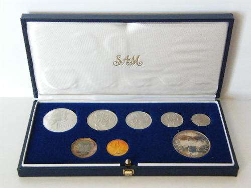 1985 RSA Short proof set with silver 1 Rand