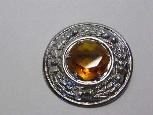 Vintage Scottish Cairngorm - with Amber stone as per photo