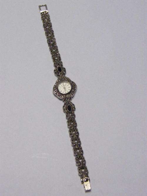 Marcasite Ladies watch - Le Chat - quartz - working as per photo