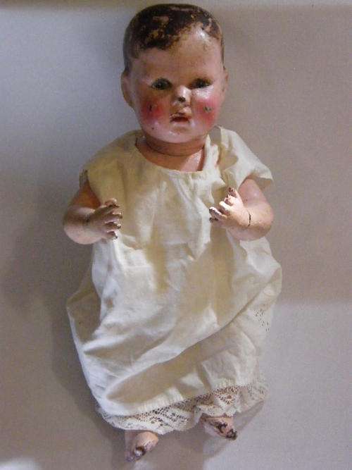 Antique Schoenhut Boy Wooden Doll - Baby face 1913 - as per photo