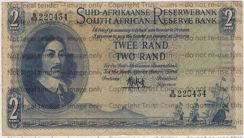 MH De Kock Only Issue R2 Banknote - Decent Condition - as per photo