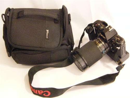 CANON A1 Camera with Power Winder Battery/Grip pack & Tokina 80-200mm Tele Macro Lens, as per photo