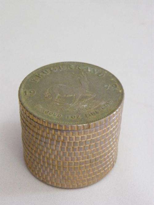 Vintage Paper Clip Holder - Stack of Krugerrands - as per photo