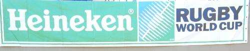 Rugby World Cup 1995 Heineken Banner - 300 cm x 60 cm - as per photo