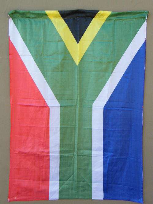 South Africa Silky Material Flag - 130cm x 92cm - as per photo