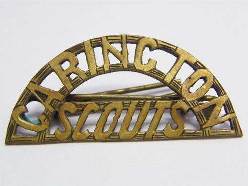 RARE Carington Scouts - Boer War Cutout Badge - as per photo