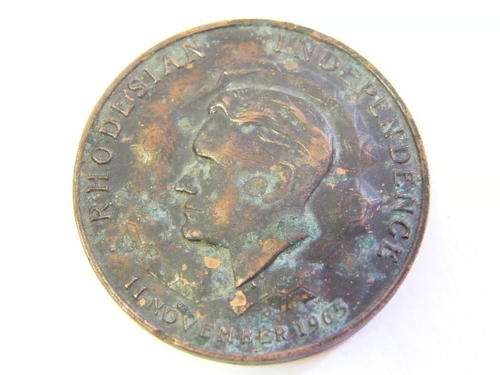 1965 Rhodesian Independence Medal - as per photo