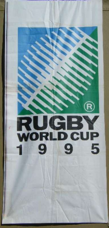 1995 Rugby World Cup Heineken Banner - 86 cm x 218 cm - as per photo