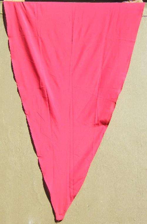 Red Triangle Weather / Signal Flag - 165 cm x 110 cm - used condition - as per photo