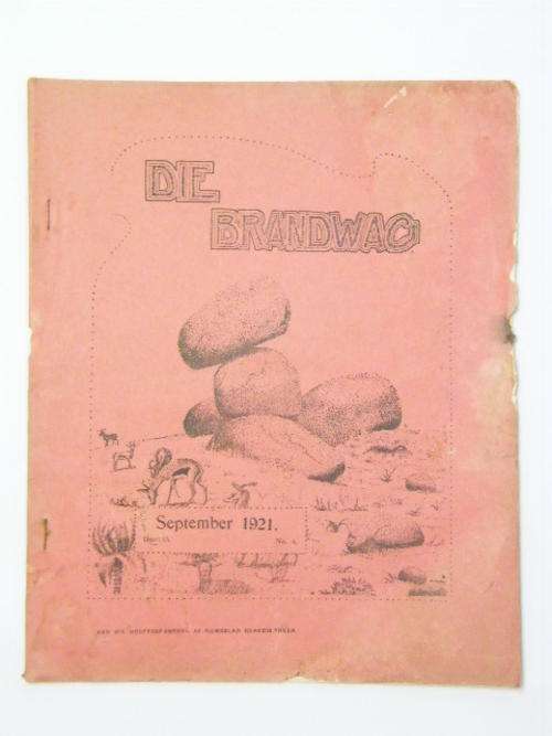 Die Brandwag Magazine - September 1921 Issue - Part 13, no. 4 - as per photo