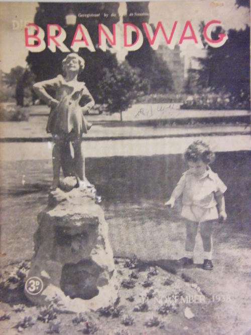 Die Brandwag Magazine 11 November 1938 issue - as per photo