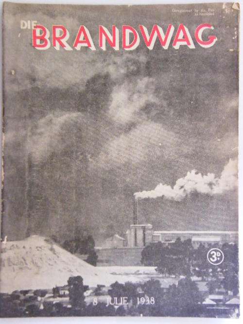 Die Brandwag Magazine 8 July 1938 Issue - as per photo